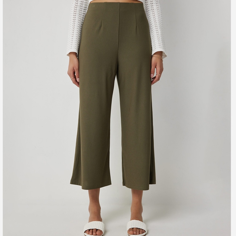 Ardene Olive Wide Leg Palazzo Pants